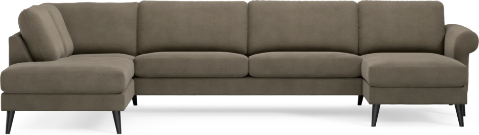 Bridge - 3-sits soffa med divan vänster och schäslong höger - Beige