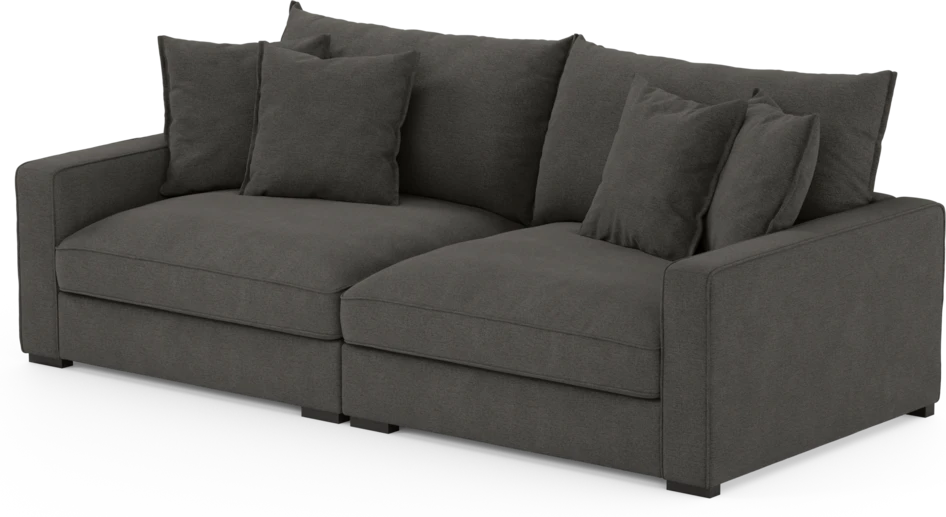 Rossi - 3-sits soffa - Brun