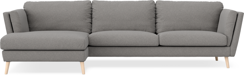 Madison - 3-sits soffa med schäslong vänster - Grå