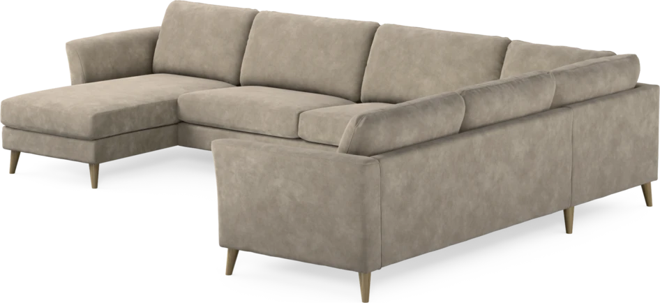 Bridge - Hörnsoffa, 3+2-sits med schäslong vänster - Beige
