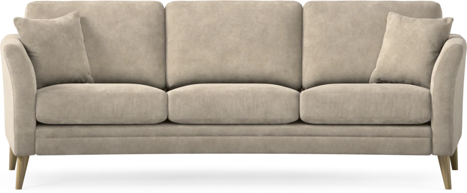 Eden - 3-sits soffa svängd - Beige