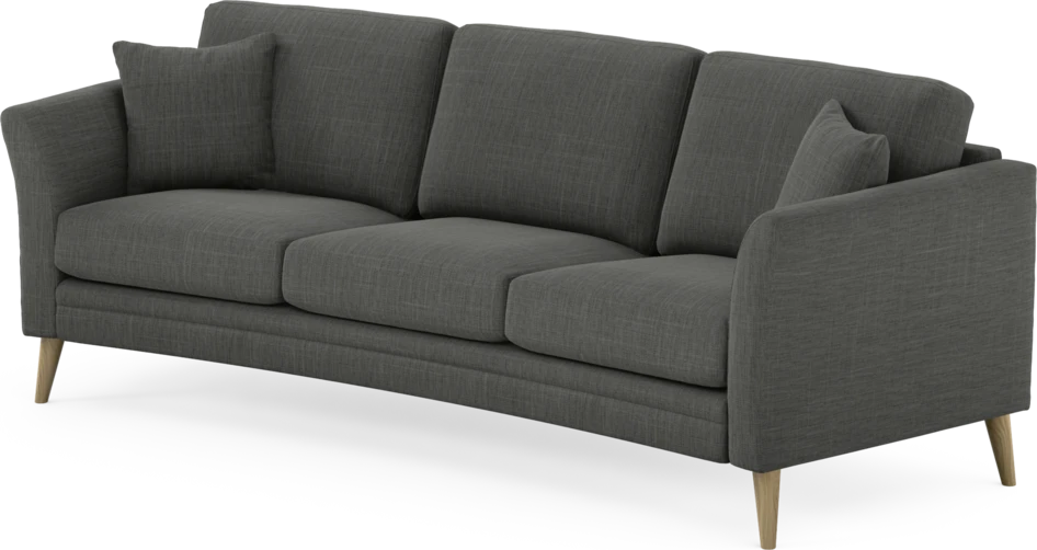 Eden - 3-sits soffa svängd - Grå