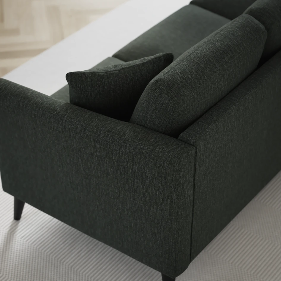 Eden - 2,5-sits soffa med divan - Grön