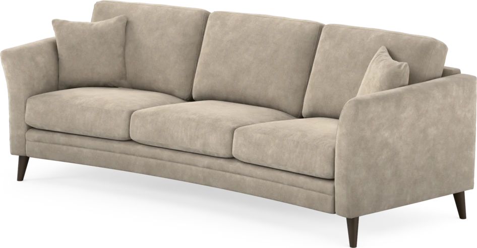Eden - 3-sits soffa svängd - Beige