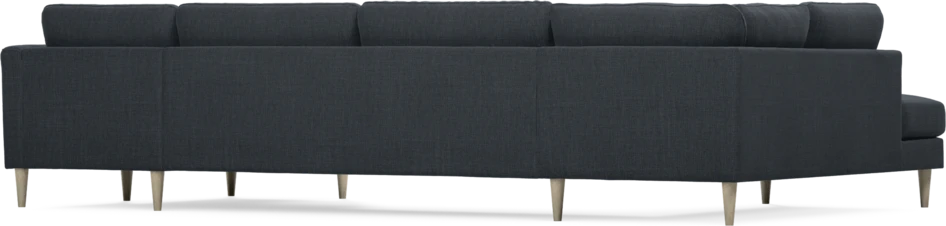 Bridge - 3-sits soffa med divan vänster och schäslong höger - Blå
