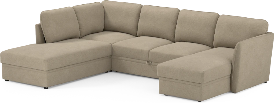 Öland - Bäddsoffa med divan vänster och schäslong höger - Beige