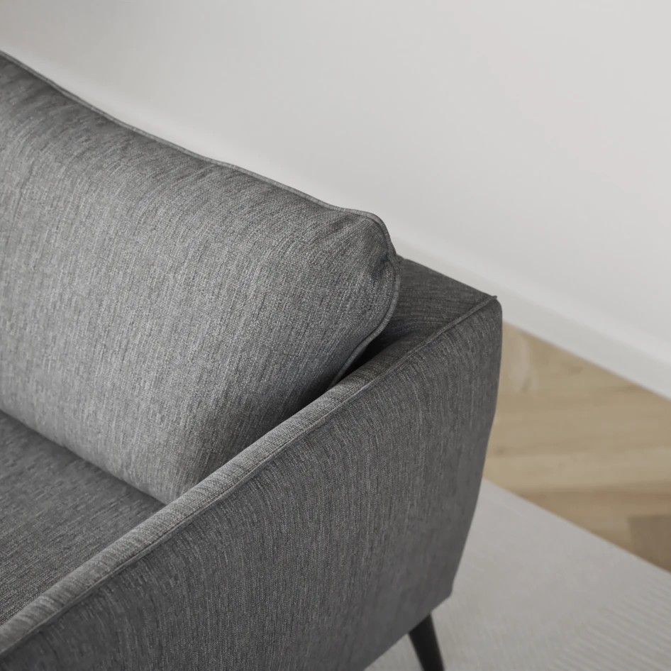 County - 3-sits soffa med divan vänster och schäslong höger - Grå