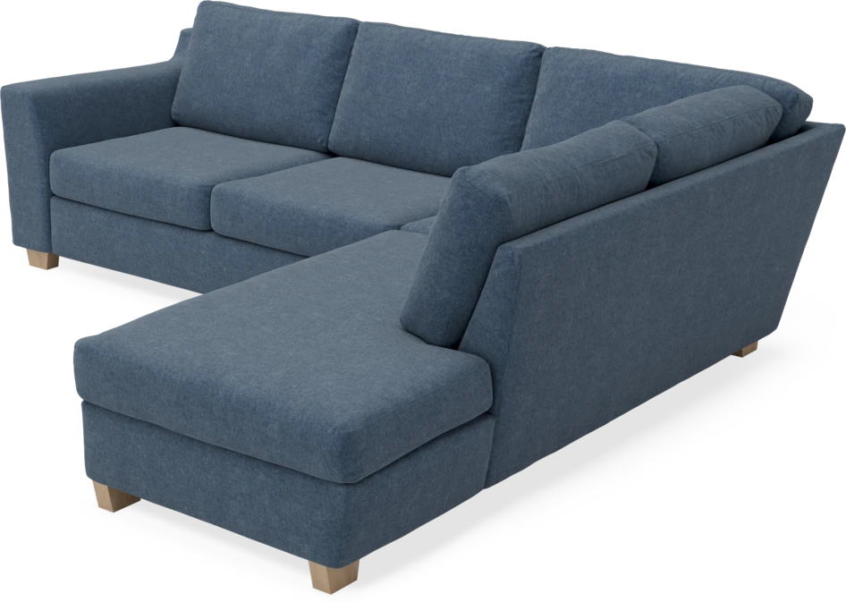 Friday - 2,5-sits soffa med divan höger - Blå