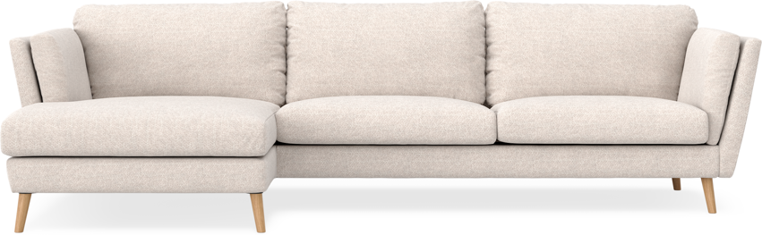 Madison - 3-sits soffa med schäslong vänster - Beige