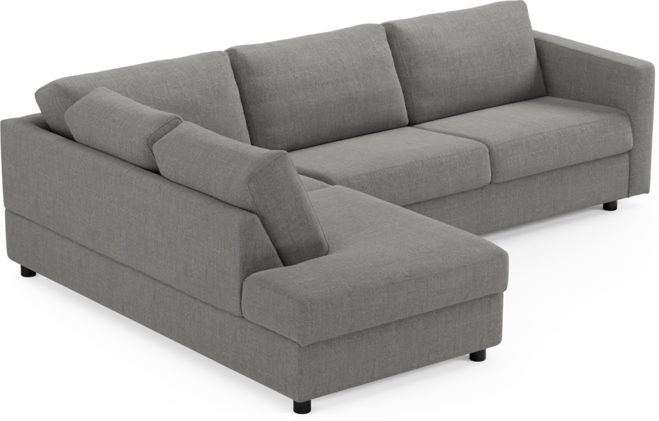 Lindö - Bäddsoffa 2,5-sits med divan - Grå