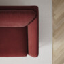 Madison - 2-sits soffa med divan höger - Rosa