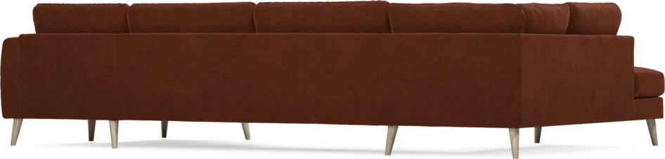 Bridge - 3-sits soffa med divan vänster och schäslong höger - Orange