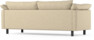 Cherrie - 3-sits soffa, fast klädsel - Beige