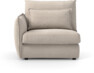 Pieces - 1-sits med armstöd vänster - Beige