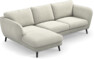 Madison Lux - 2-sits soffa med schäslong vänster - Vit