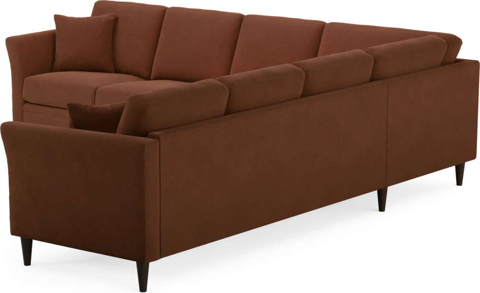 Eden - Hörnsoffa, 3+3-sits - Orange