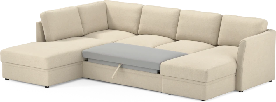 Öland - Bäddsoffa med divan vänster och schäslong höger - Beige