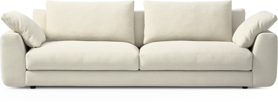 Amie - 4-sits soffa - Vit