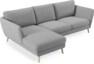 Madison Lux - 2-sits soffa med schäslong vänster - Grå