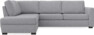 Friday - 2,5-sits soffa med divan vänster - Grå