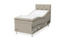 Dream Delux - Ställbar säng, enkelsäng med bäddmadrass Dream Delux - Beige