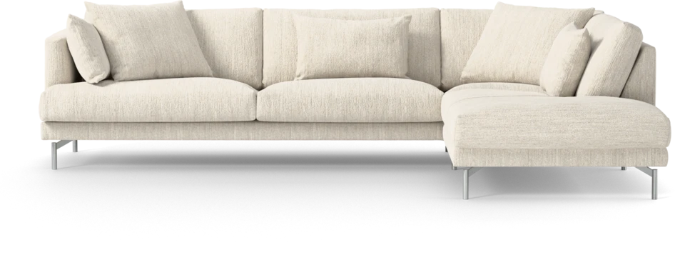 Harper - 3-sits soffa med divan höger - Vit