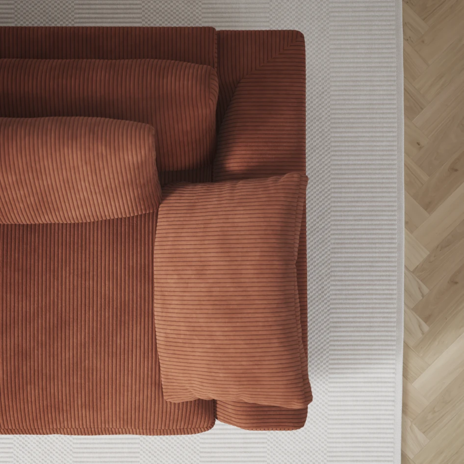 Amie - 3-sits soffa - Orange
