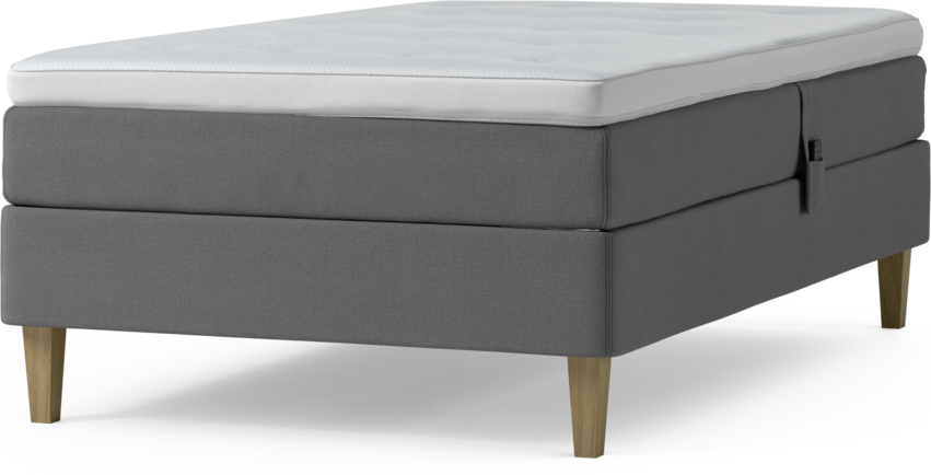 Delux Sense - Ställbar säng, enkelsäng med bäddmadrass och sängben