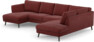 Madison Lux - 2-sits soffa med schäslong vänster och divan höger - Rosa