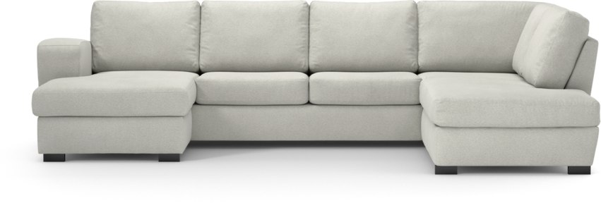 Friday - 3-sits soffa med schäslong vänster och divan höger - Vit