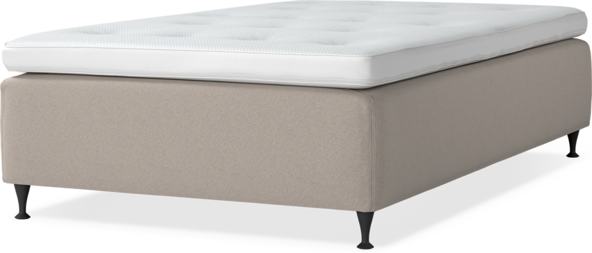Delux Dream - Ramsäng, enkelsäng med bäddmadrass - Beige