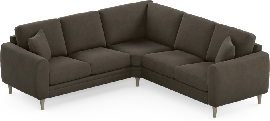 Eden - Hörnsoffa, 2+2-sits - Brun
