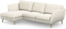 Madison Lux - 2-sits soffa med schäslong vänster - Vit