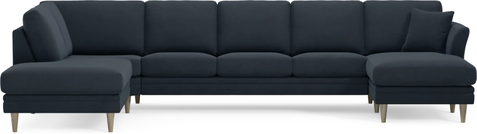 Eden - 3-sits soffa med divan vänster och schäslong höger - Blå