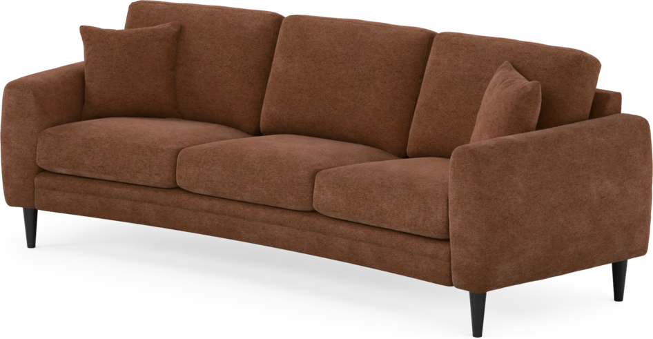Eden - 3-sits soffa svängd - Orange