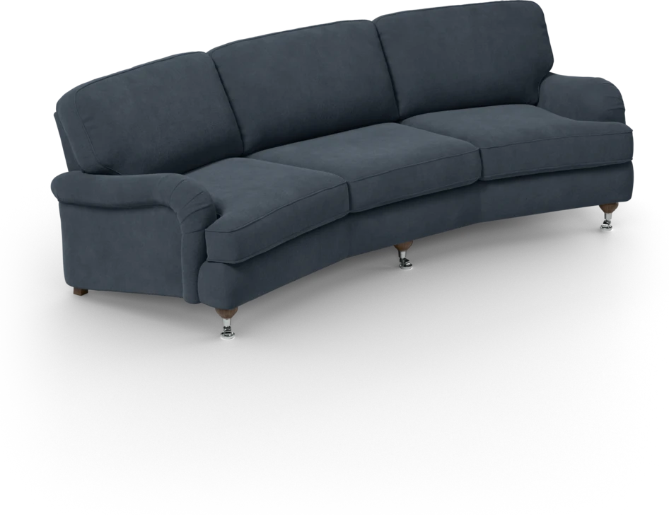 Oxford - 3-sits soffa svängd - Blå