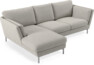 Madison Lux - 2-sits soffa med schäslong vänster - Grå