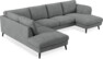 Madison Lux - 2-sits soffa med divan vänster och schäslong höger - Vit