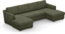 Friday - 2-sits soffa med två schäslonger - Grön