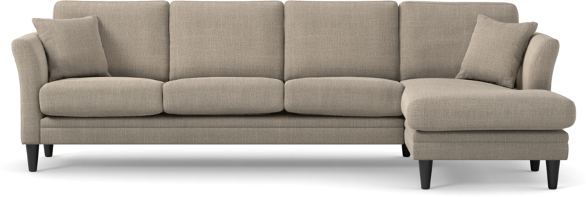 Eden - 3-sits soffa med schäslong - Beige