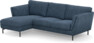 Madison Lux - 2-sits soffa med schäslong vänster - Blå