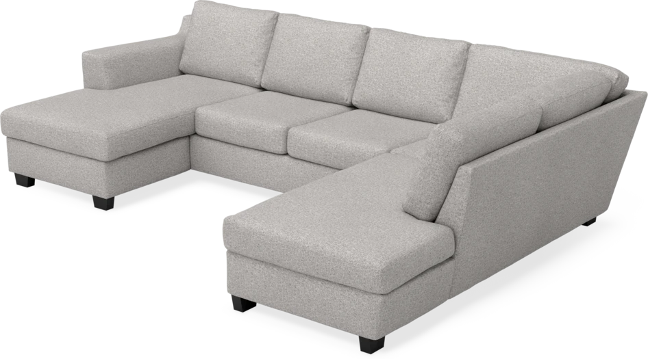 Friday - 3-sits soffa med schäslong vänster och divan höger - Vit