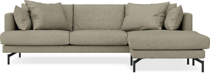 Harper - 4-sits med schäslong höger  - Beige
