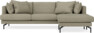 Harper - 4-sits med schäslong höger  - Beige