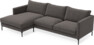 Impression Delux - 3-sits soffa med schäslong vänster - Grå