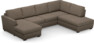 Friday - 3-sits soffa med schäslong vänster och divan höger - Brun