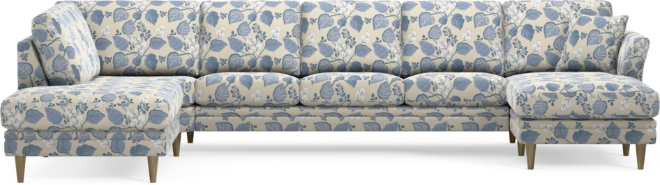 Eden - 3-sits soffa med divan vänster och schäslong höger - Flerfärgad