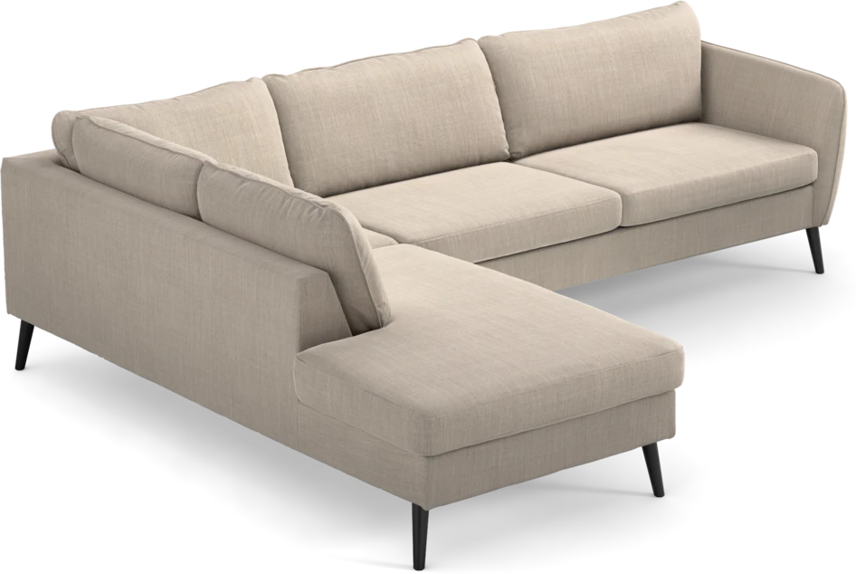 County - 2,5-sits soffa med divan vänster - Beige