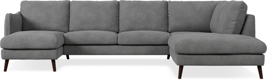 Madison Lux - 2-sits soffa med schäslong vänster och divan höger - Vit