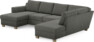 Friday - 3-sits soffa med schäslong vänster och divan höger - Grå
